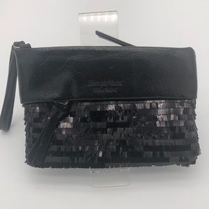 Simply Vera Vera Wang clutch evening bag black